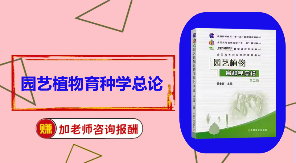 《园艺植物育种学总论》思维导图资料制作